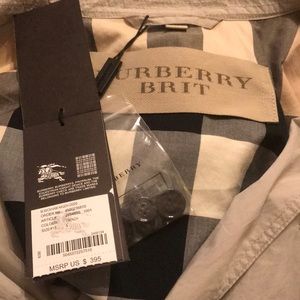 Burberry Brit Trench Jacket Size Large